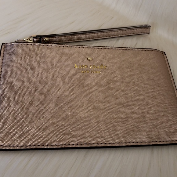 New Rose Gold Kate Spade Wrislet Clutch - Picture 3 of 5